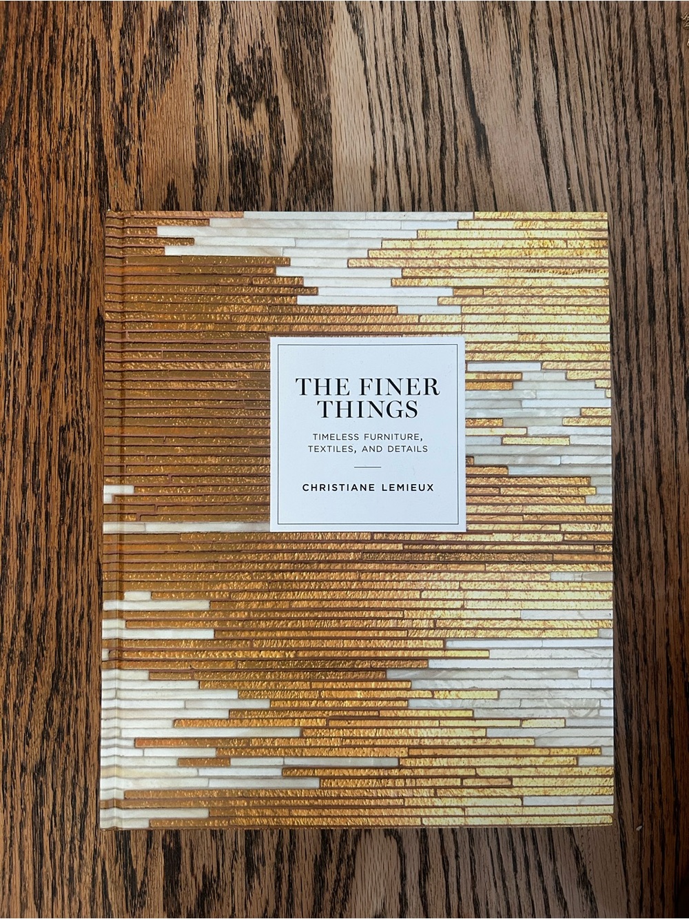 The Finer Things Hardcover Book by - Gold and White